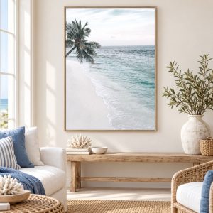 Tableau Bord de Plage & Palmier