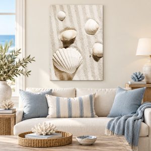 Tableau Coquillages sur la Plage