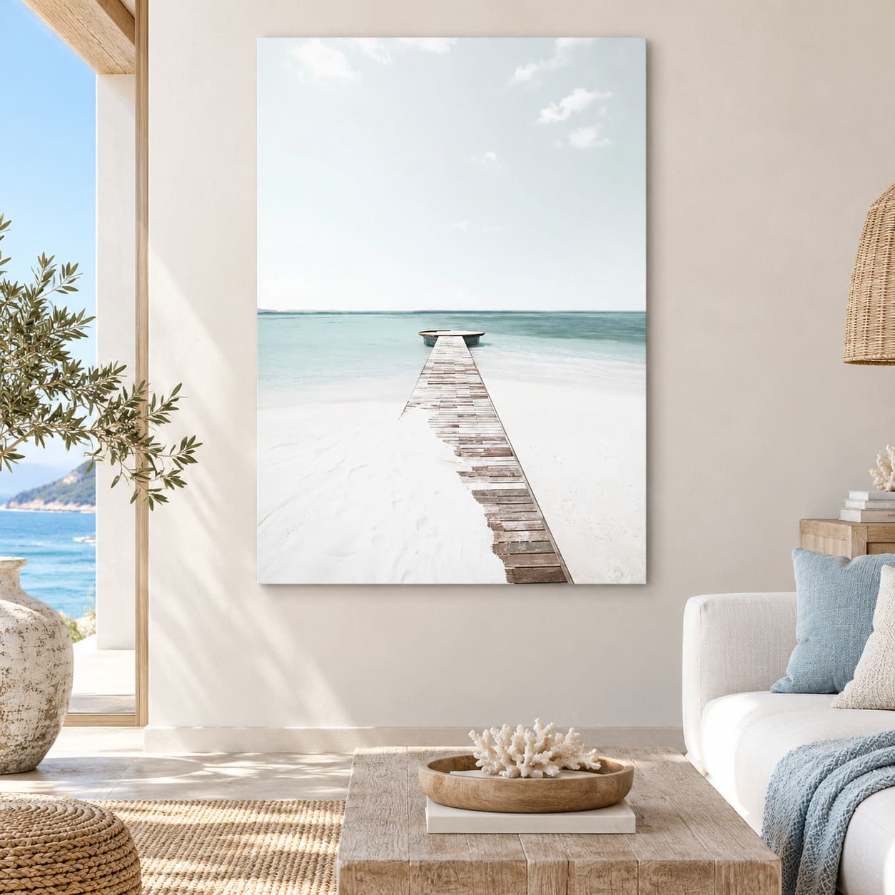 Tableau Déco Marine - Ponton Paradisiaque