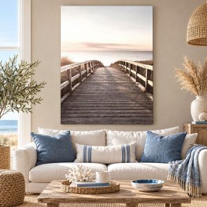 Tableau Déco - Passerelle en Bord de Mer