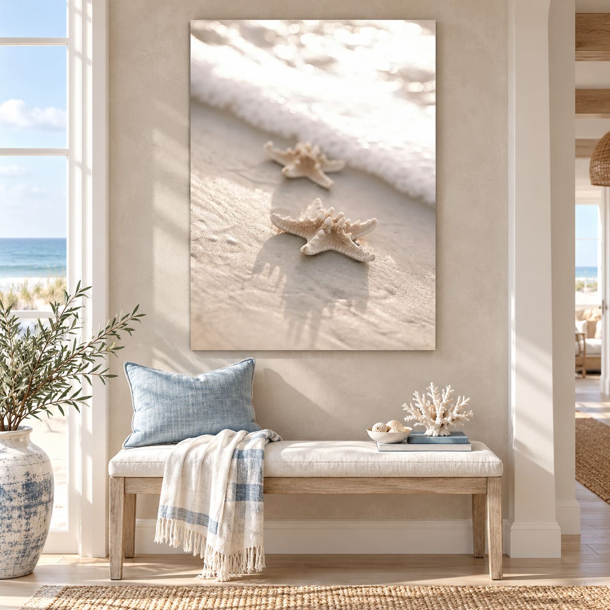 Tableau Étoile de Mer & Écumes