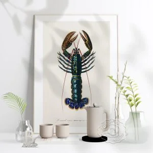 Tableau Homard Stylisé