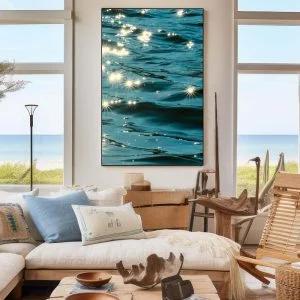 Tableau Mer sur Toile - Rayons du Soleil Réfléchissants