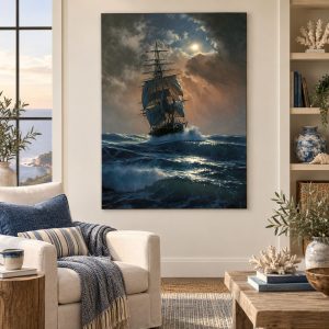 Tableau Navire en Mer Agitée – Le Royal