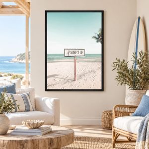 Tableau Panneau de Surf sur la Plage