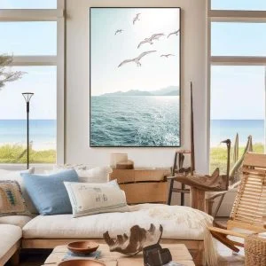 Tableau Paysage Marin - Envol de Goélands