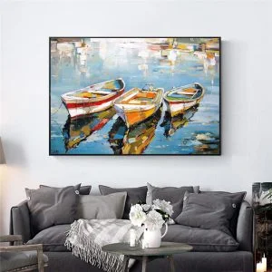 Tableau Barque Abstrait