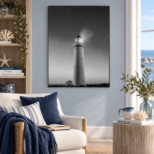Tableau Phare Noir et Blanc