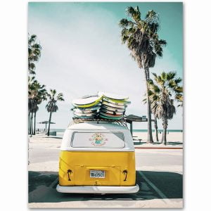 Tableau Surf Voiture Rétro