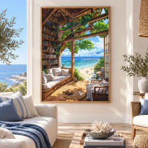 Tableau Villa en Bord de Mer