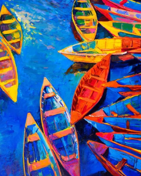 Tableau Marine Moderne - Voiliers, Poissons & Mer